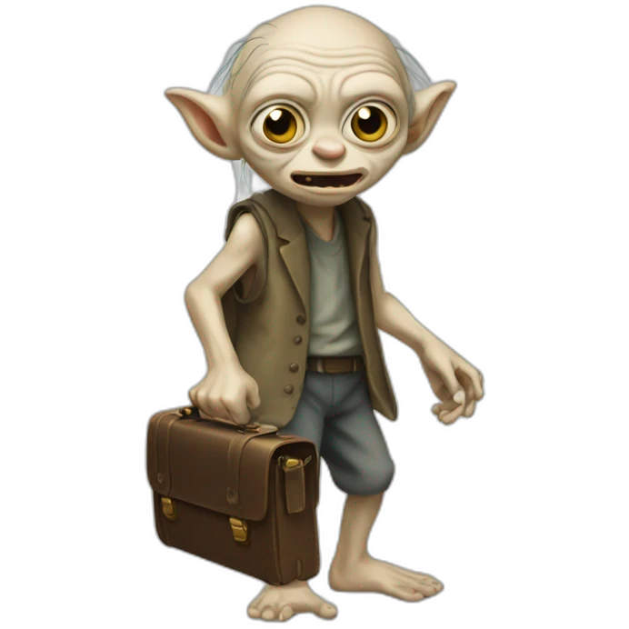 gollum with briefcase emoji