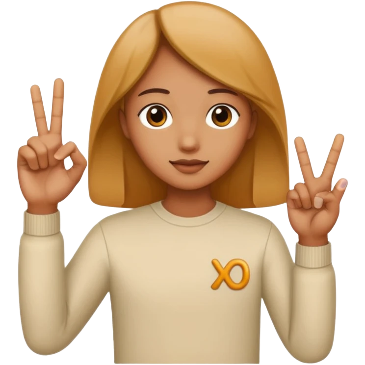 XO with fingera emoji