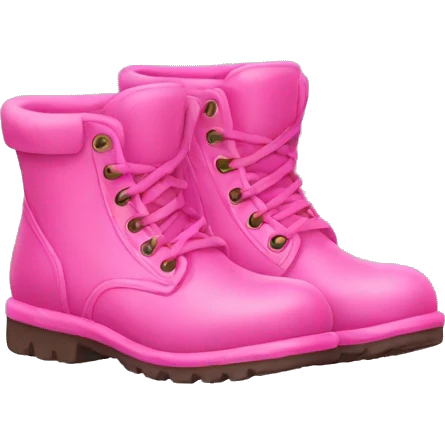 pink boots emoji