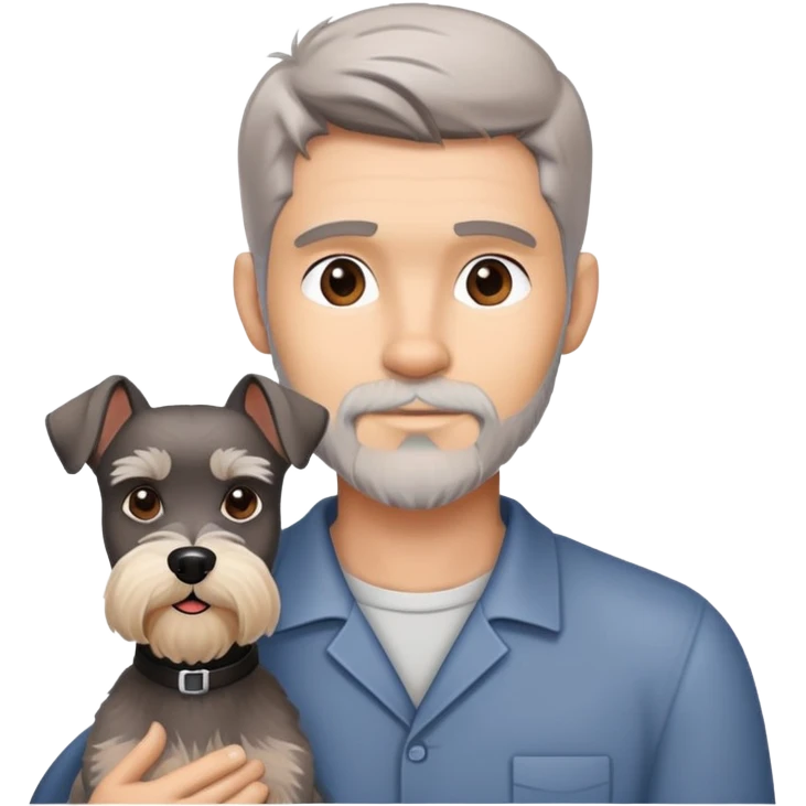 man with a schnauzer emoji