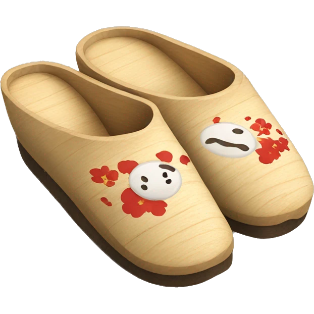 Japan wooden slippers emoji