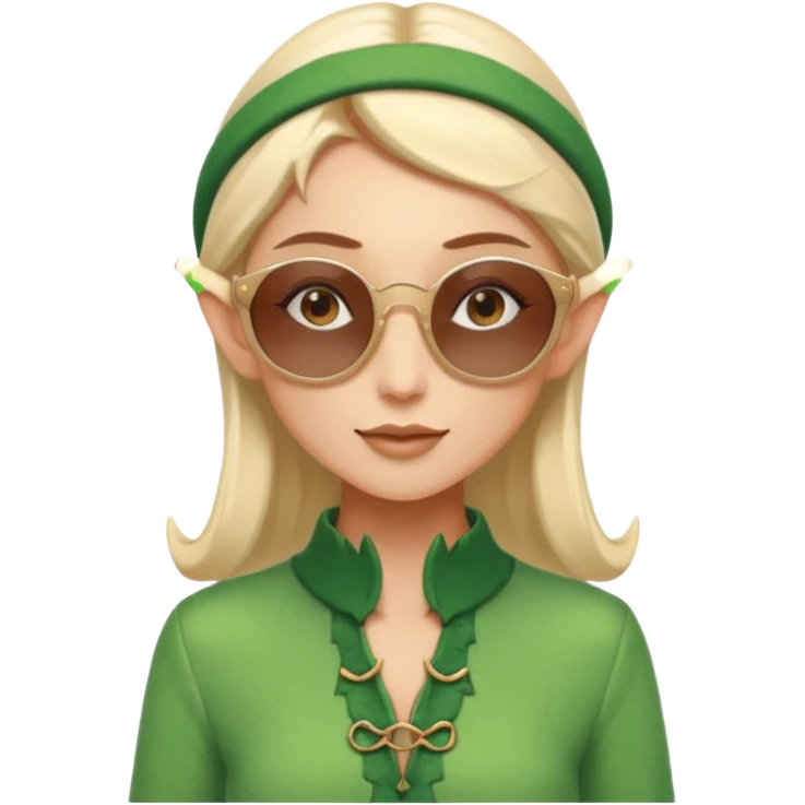 elf female legolas summer wibe sunglasses emoji