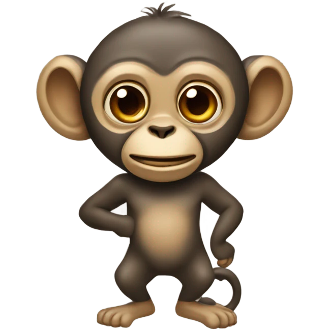 macaco com aparelho emoji