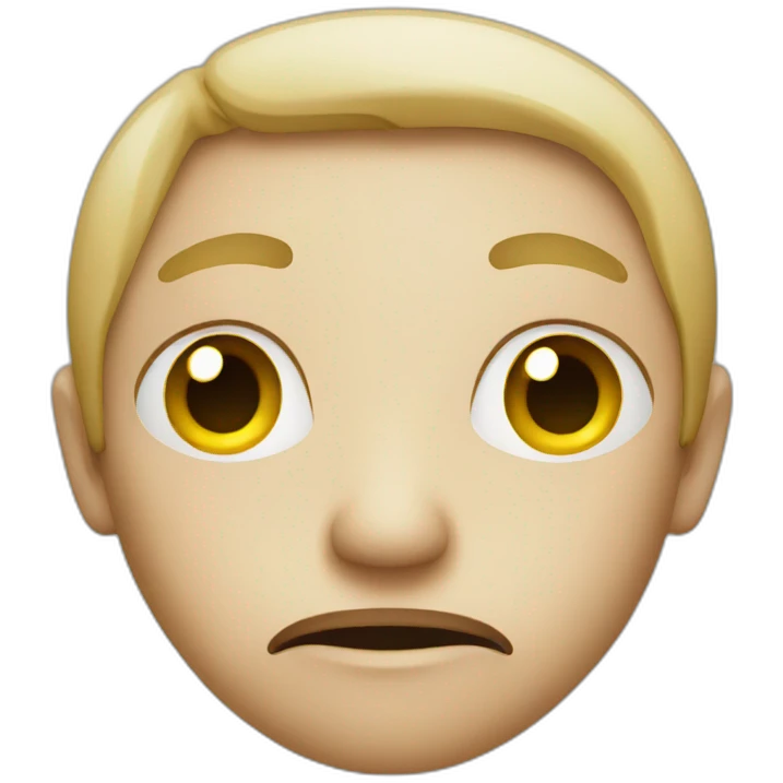 suspicious face emoji
