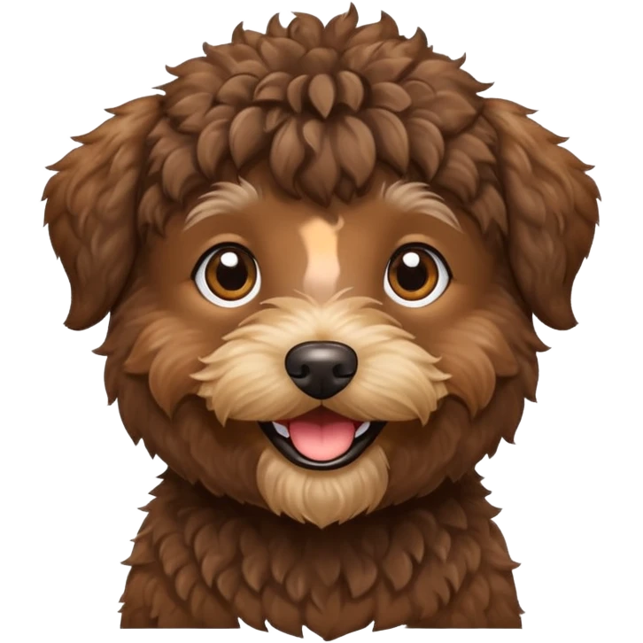 Brown schnoodle  emoji