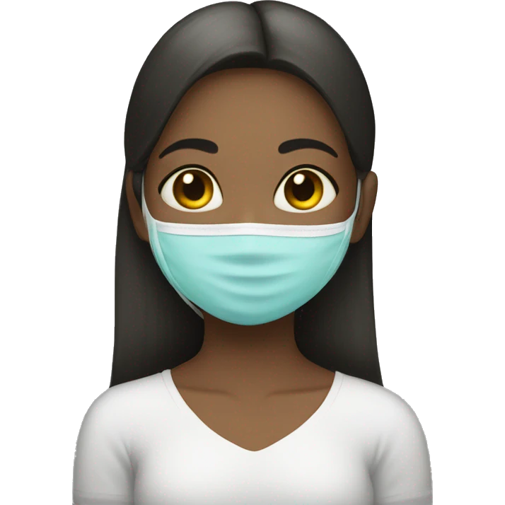 girl wirh mask emoji