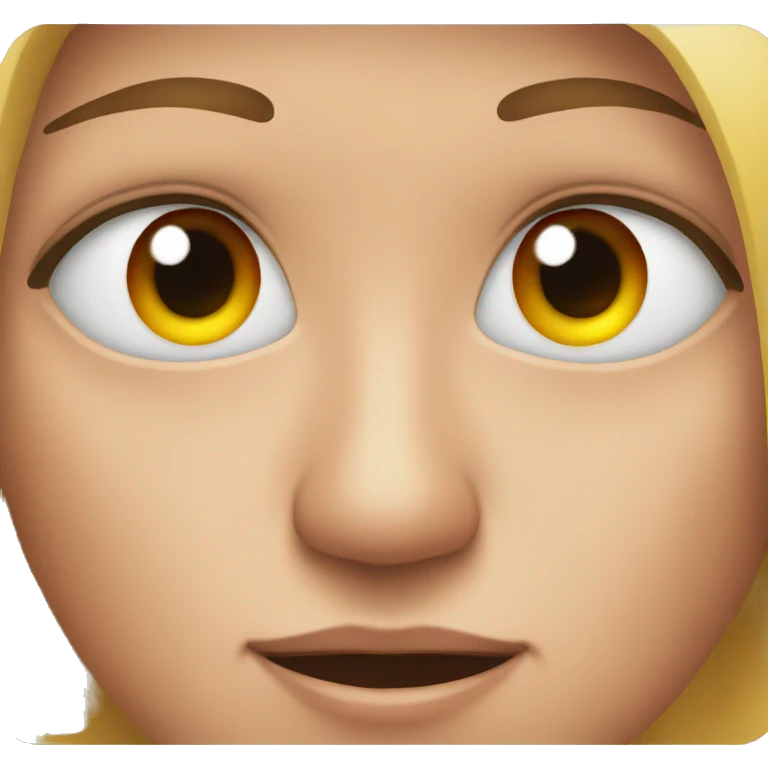 Eyes red and low emoji
