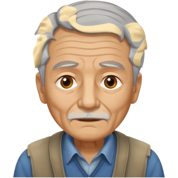 сгенерируй пенсионера бедного emoji