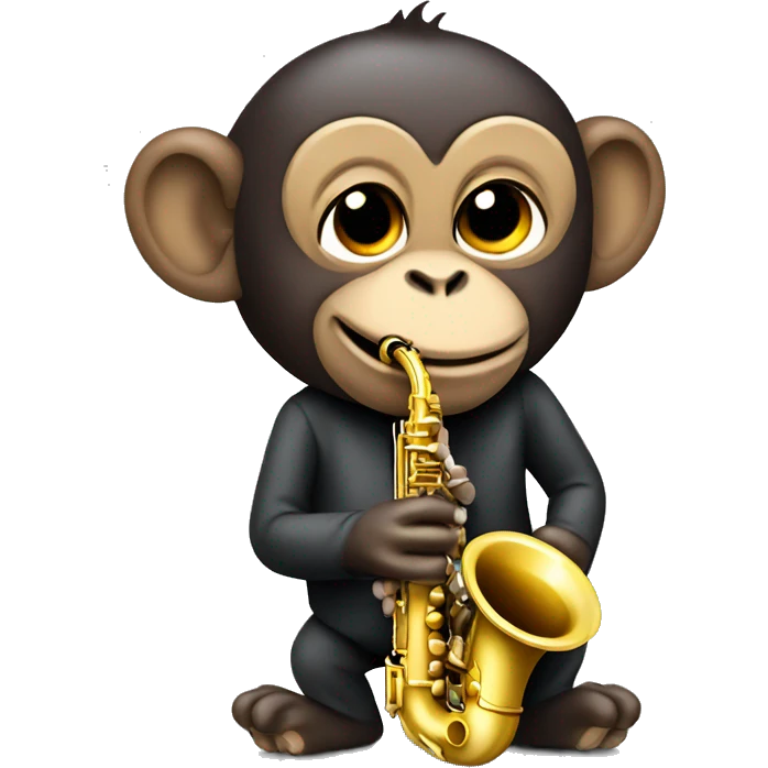 monkey playing saxophone  emoji