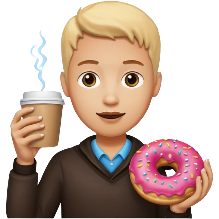 donatis and coffee emoji