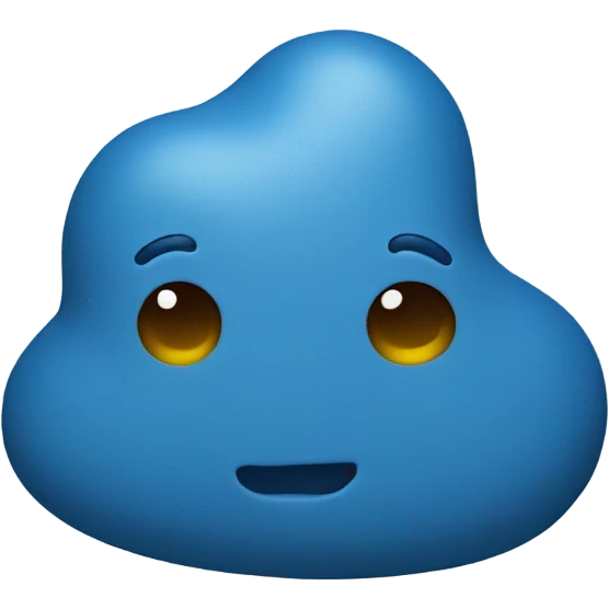 blue poop emoji