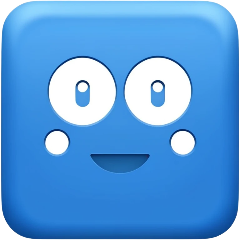 blue square with white letters HIS emoji