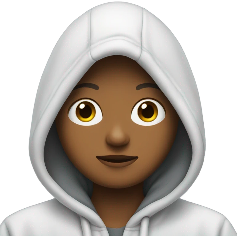 Hoodie shaped bubble emoji