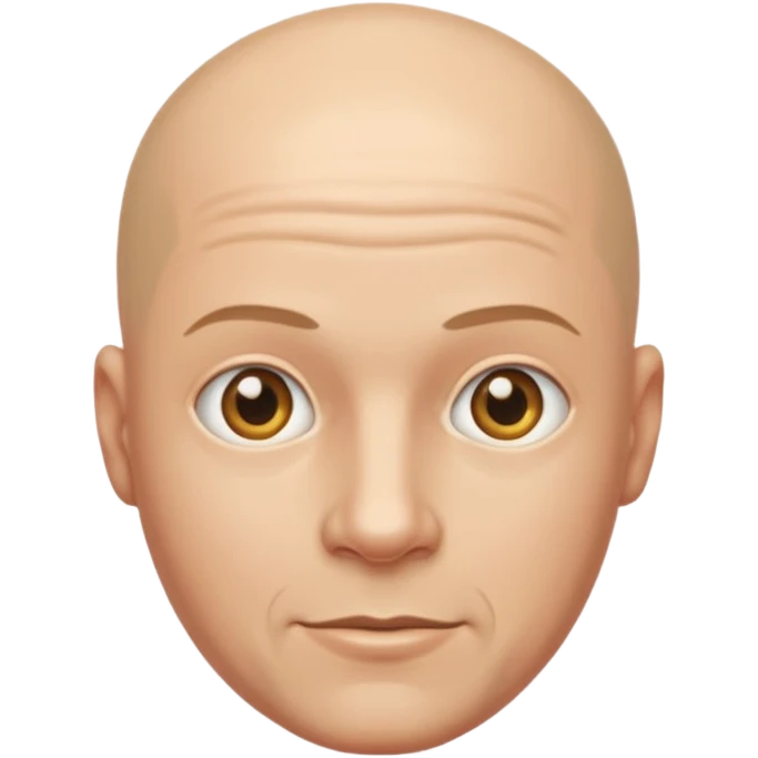 Shiny bald man  emoji