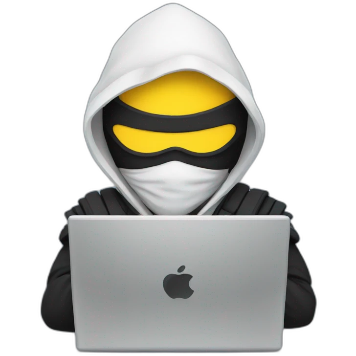 a ninja with laptop emoji