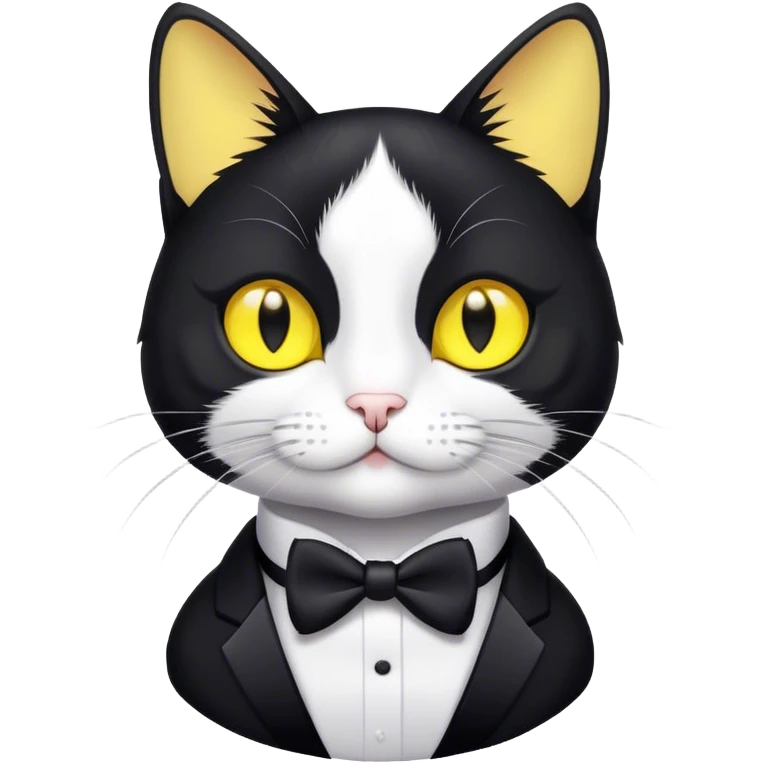 tuxedo cat emoji