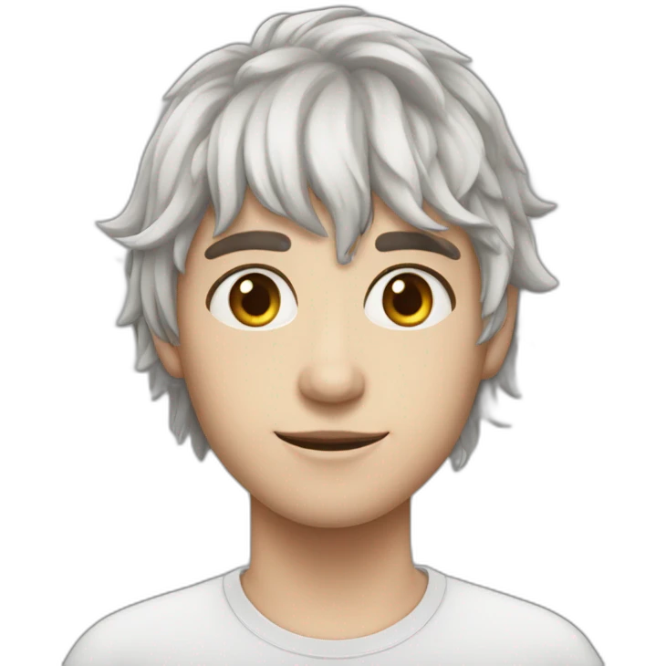 humain avec des yeux licorne emoji