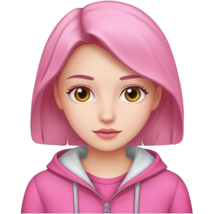 Single women with pink emoji