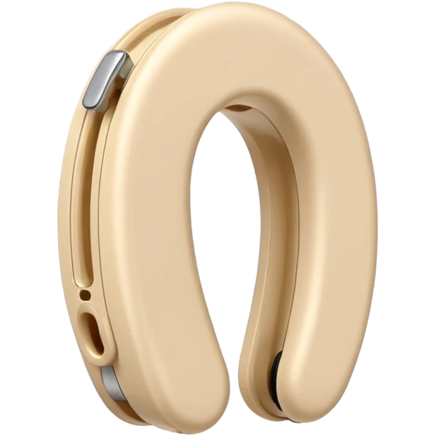 Pale beige Hearing aid emoji