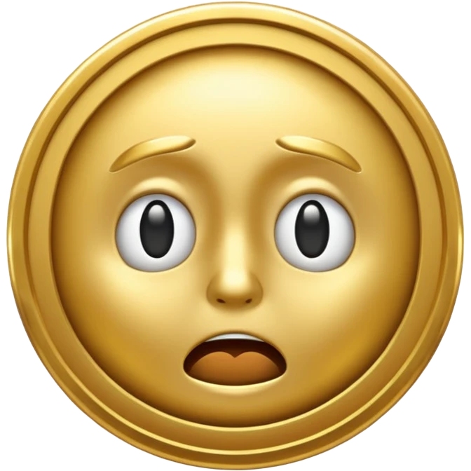 scared coin emoji emoji