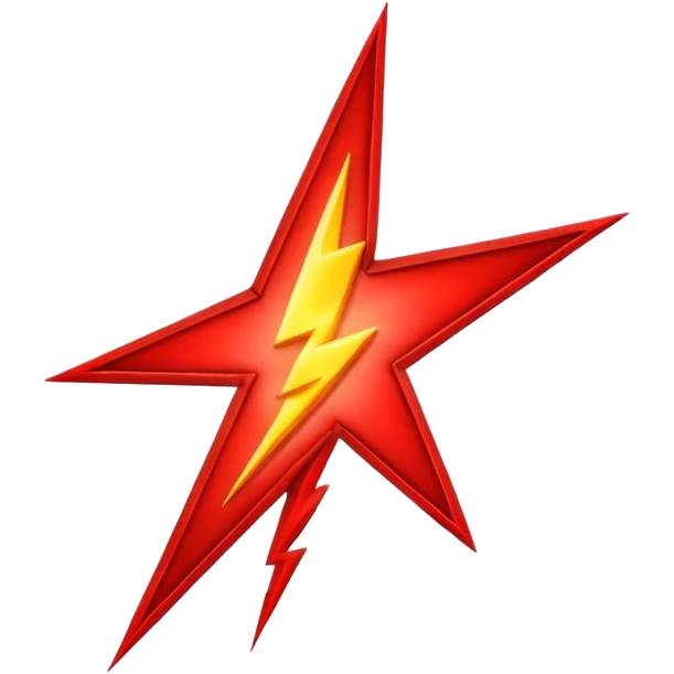 red lightning emoji