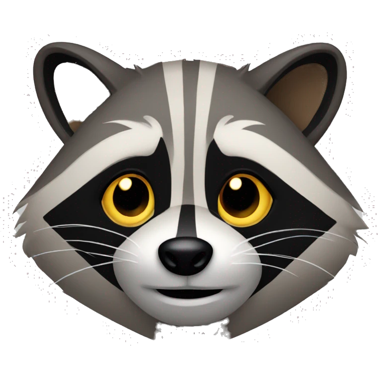 raccoon face emoji
