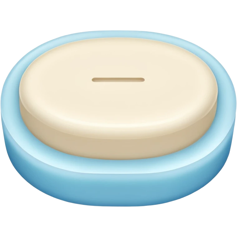 oval white soap emoji