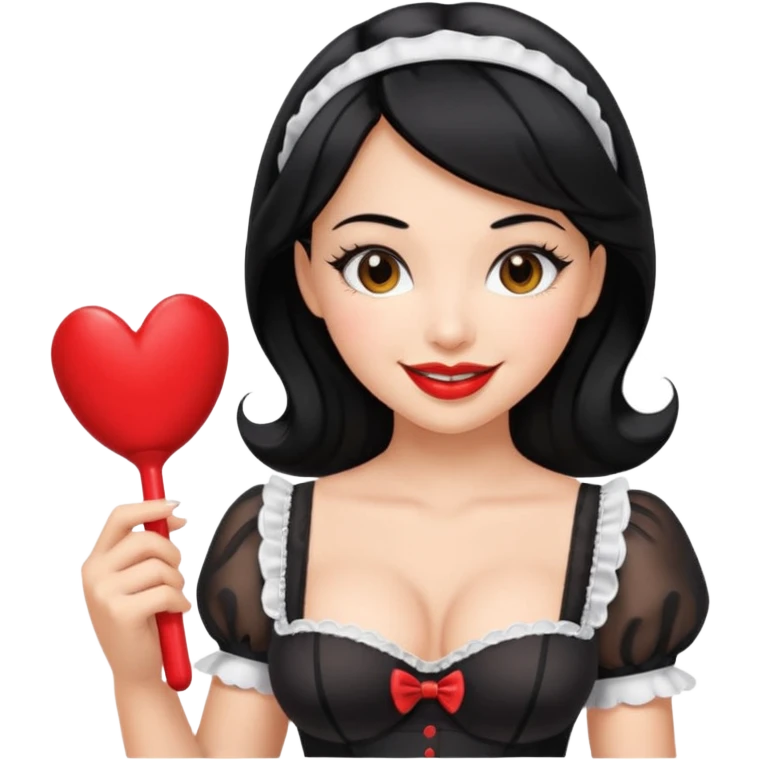 Sexy Latina maid showing off her fat ass and body in some sexy maid lingerie give her black hair and a sex toy in her hand  emoji