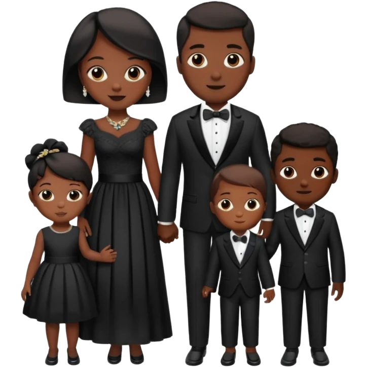 A fam of 7 mom dad big bro big sis middle sis and 2 baby we r black skin coulor and we r fine and baddies emoji