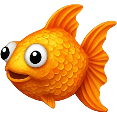 Gold fish cracker  emoji