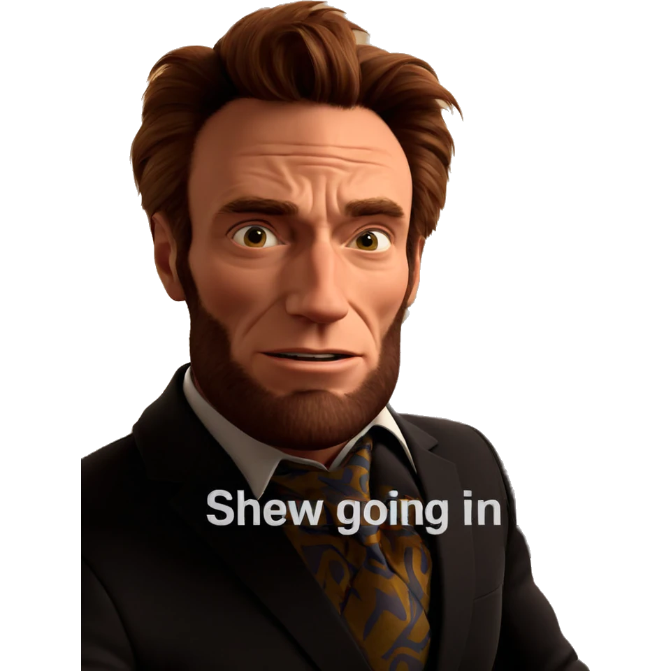 meme boy in necktie emoji