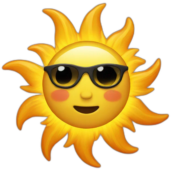 cool sun emoji