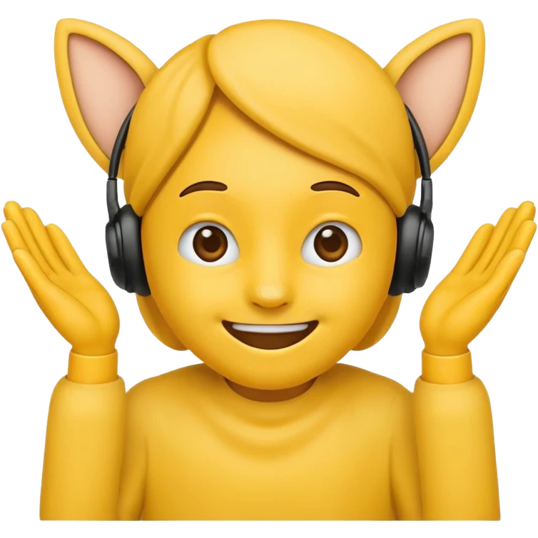 emoji face covering ears with both hands, no text emoji