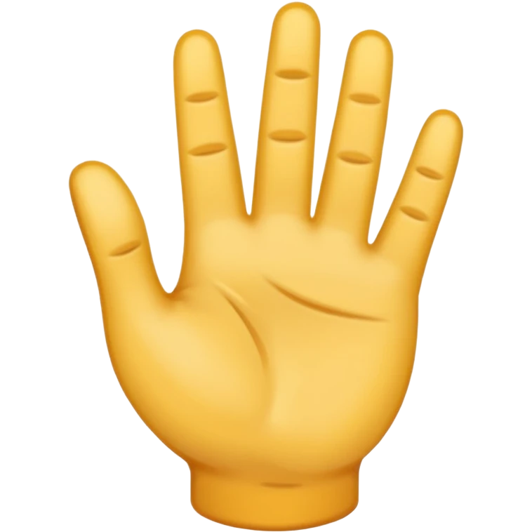 Crea un emoji que sea este ✋️ pero de cabeza, osea invertido emoji
