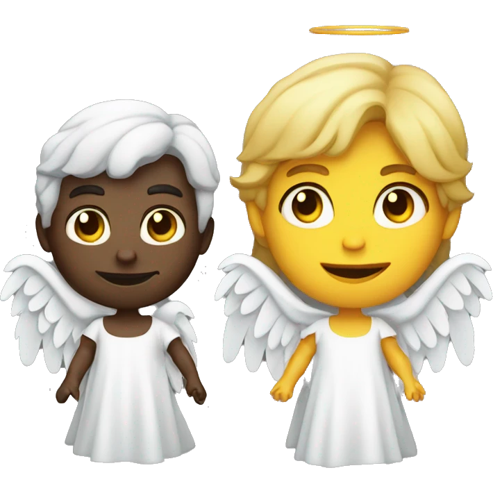 angel y diablo caricatura emoji