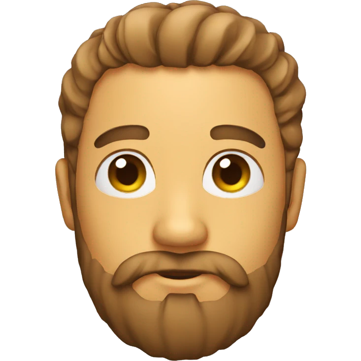 Emoji with beard emoji