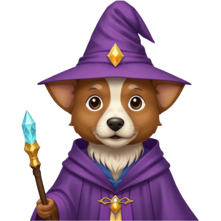 Dog wizard emoji