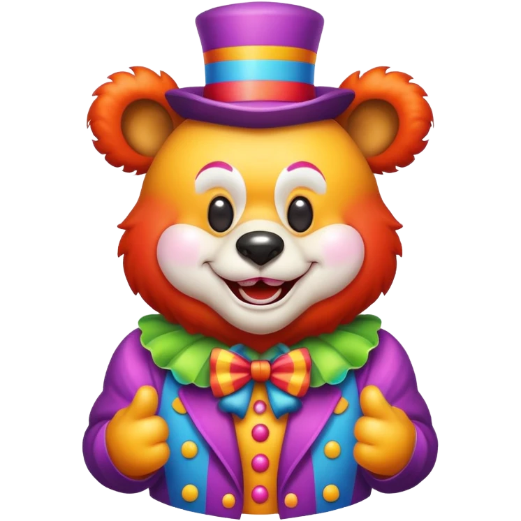 bear clown emoji