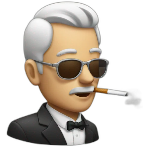 Smoking man emoji