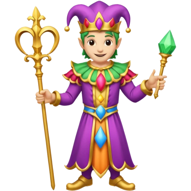 royal jester, full body emoji