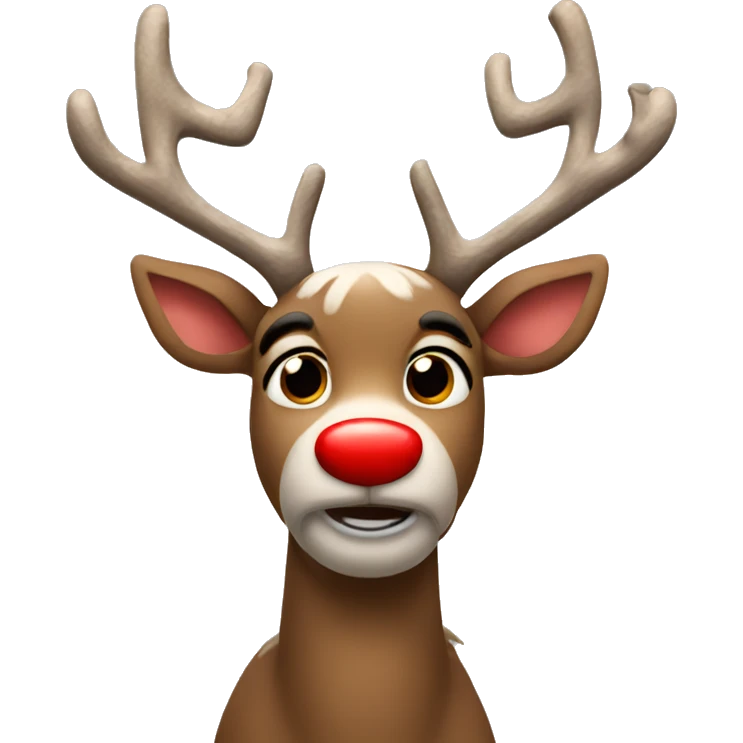 Red Nosed Reindeer emoji