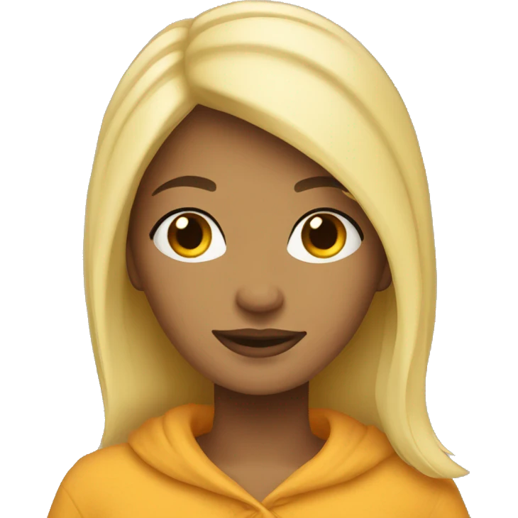 Blonde girl cozy emoji