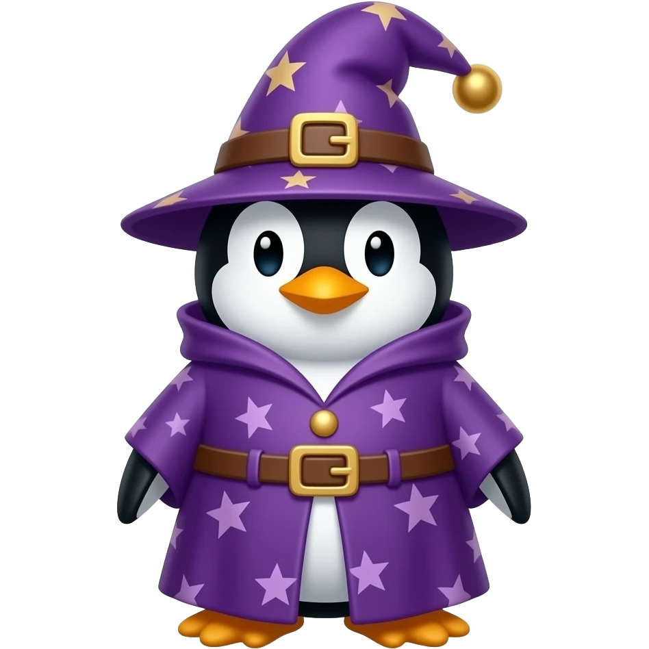 Penguin Wizard emoji