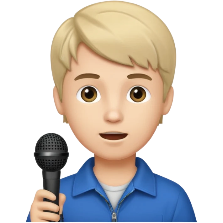 Boy with Microphone emoji