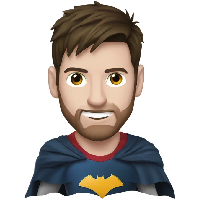 Messi with batman emoji