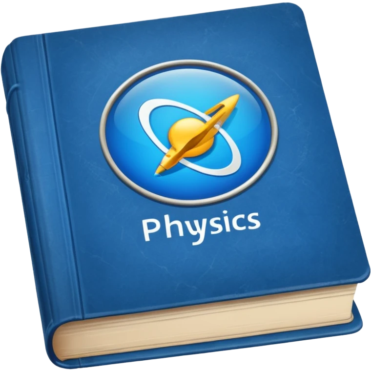 physics textbook at school emoji