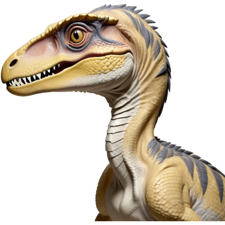 Beautiful and Majestic jurassic park Velociraptor Portrait Emoji, Head and body rendered in serene repose with a subtle, confident smile, showcasing a lithe, agile form with a refined, noble snout and eyes softly closed in tranquil contemplation, Simplified yet exquisitely endearing features, highly detailed, glowing with a soft, drowsy prehistoric light, high shine, relaxed and utterly majestic, stylized with an air of timeless dinosaur elegance, soft glowing outline, capturing the essence of a beautiful and majestic jurassic park Velociraptor that embodies the legendary spirit of jurassic park Park dynamics! emoji
