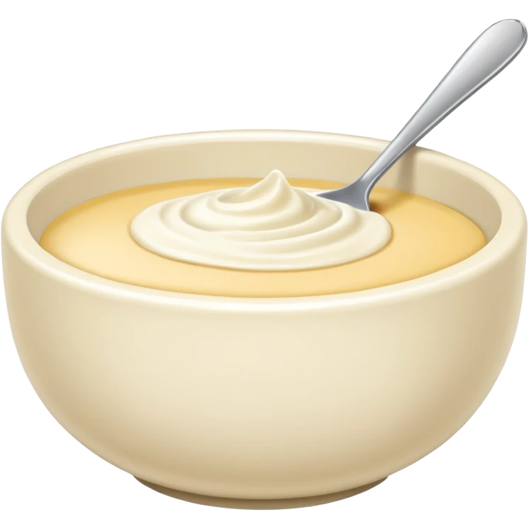 just Cream without a plate or a cake emoji