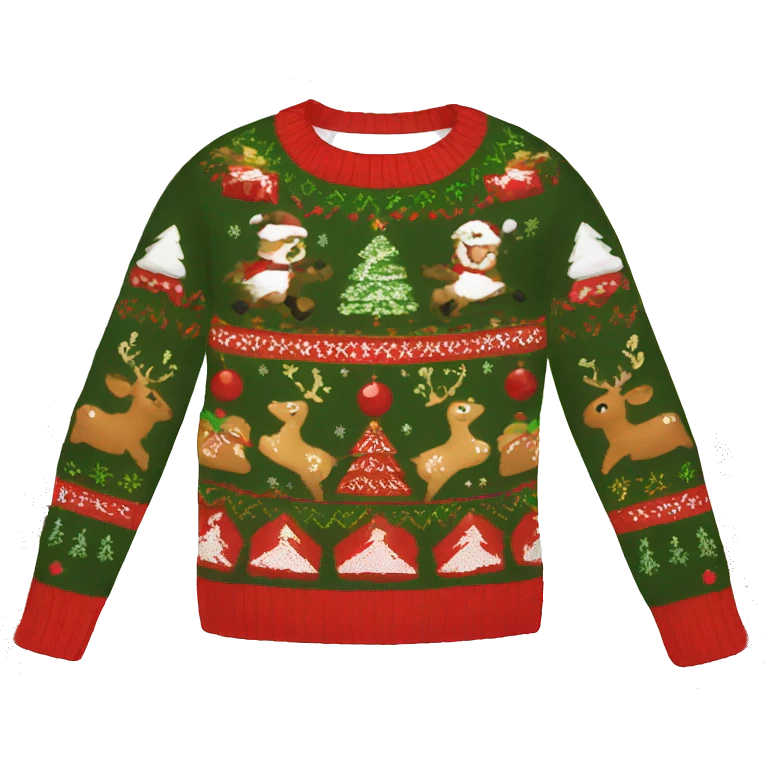 ugly christmas sweater emoji