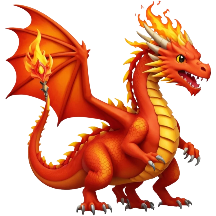 Red pokemon dragon  emoji